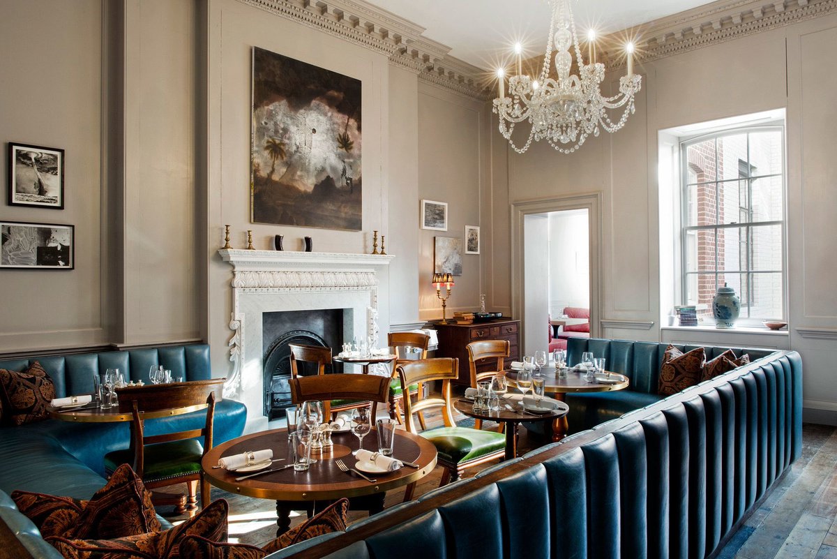MartynWhiteLDN's tweet photo. Over at the gorgeous @SohoHouse 76 Dean Street today for exciting talks about this year’s @designlondon and much more! Such a beautiful building that has been restored by @sodalondon  to its former beauty and grandeur.
#sohohouse #sodalondon #restoration #76deanstreet https://t.co/ZqTBbMhoDA