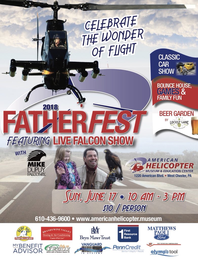 AmerHeliMuseum's tweet photo. Look who is coming to #FatherFest! 
United States Coast Guard Flotilla 04-76 

Tickets available at:
https://t.co/F4B3QT4Ni6

#fathersday2018 #WednesdayWisdom #Philadelphia @visitphilly @visitvf @VisitorChannel @uscoastguard @USCG https://t.co/xW5z8JZpwr