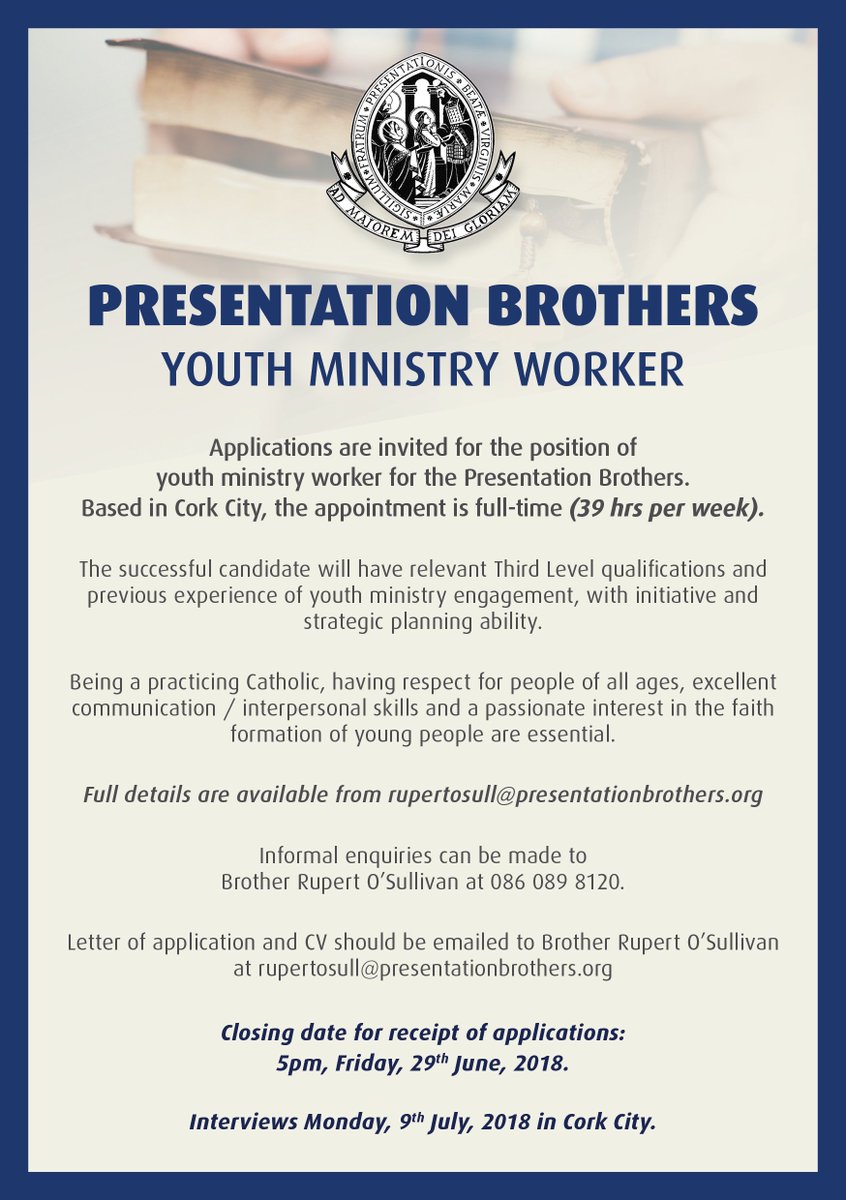 Vacancy: Youth Ministry Worker