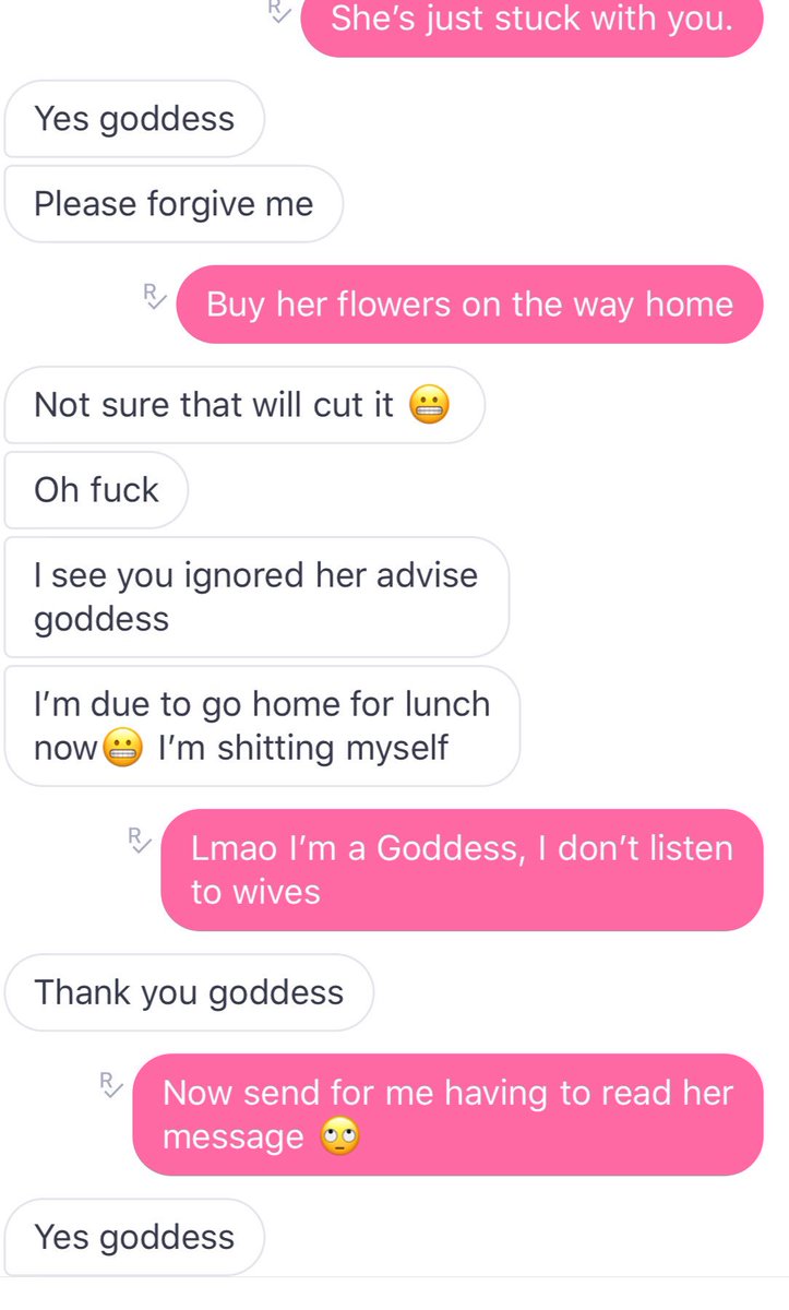 Goddess_daniX's tweet photo. 😂😂 “I know he’s a weak man” 
#findom #femdom https://t.co/af2CotBwYa