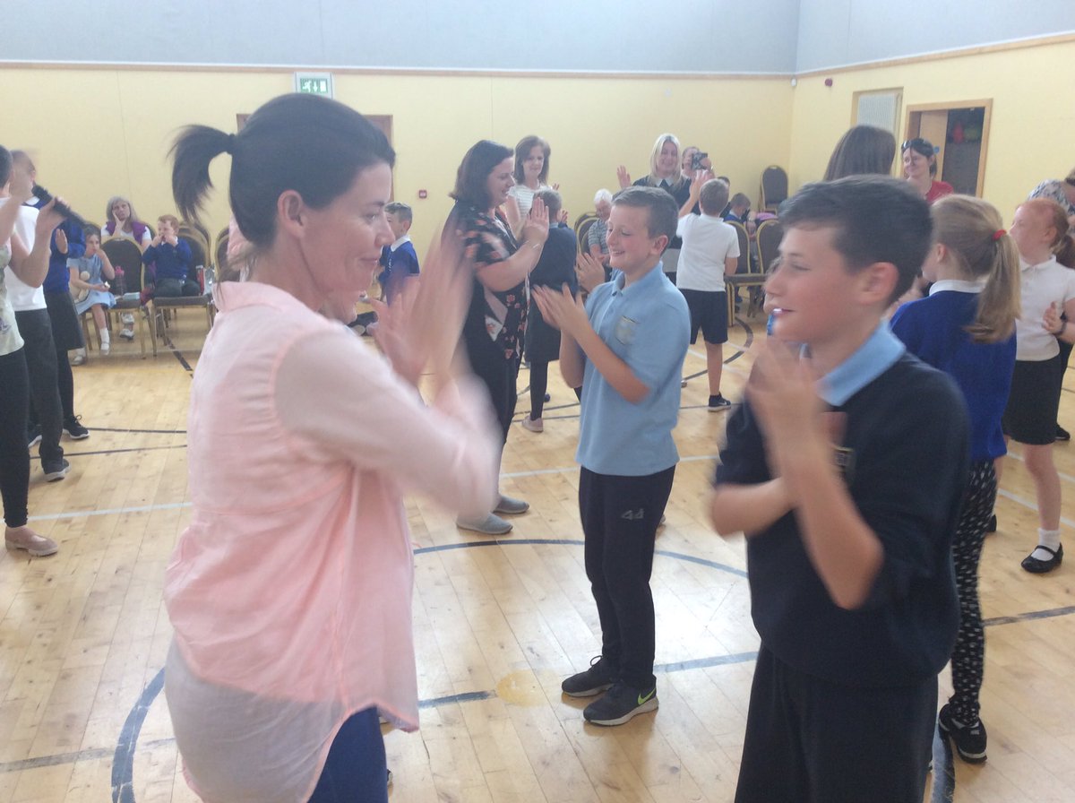 stbrigidsCmills's tweet photo. P7 pupils enjoying their final #ALLSET performance yesterday afternoon with parents and pupils from Cloughmills PS #villagepartnership #livetogetherlearntogether @SharedEdLF https://t.co/LaGhFDfeEk