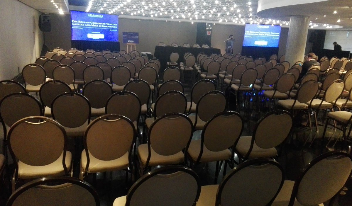 Everything is ready for our Chambers GC Seminar "The Role of Corporate Venture Capital and M&amp;A in Innovation" in association with @veiranoadv 
Taking place at <a href="/RenaissanceSP/">Renaissance Streaming Party</a> 
#GCSaopaulo
