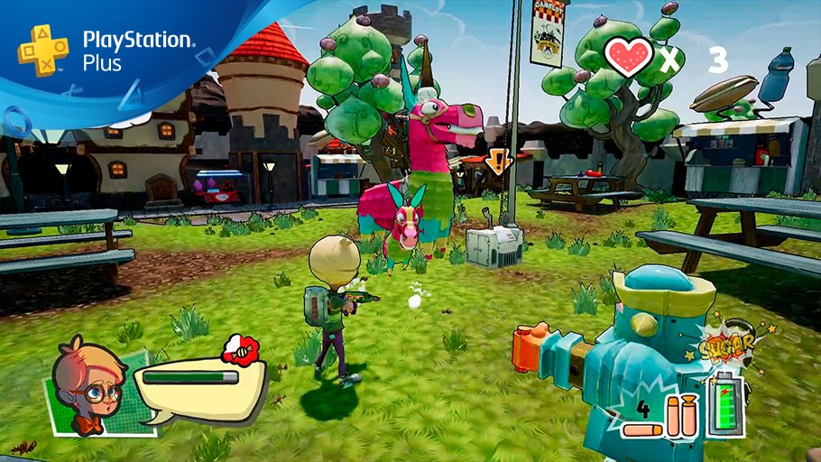 PSPlusES's tweet image. ¡Elimina a juguetes malvados😈, piñatas dementes👹 y payasos locos🤡 junto a tus amigos en #RascalRevolt de @PSTalents! Descarga sin coste adicional nuestro juego del mes por ser de #PSPlus 👉bit.ly/RascalRevoltPS4