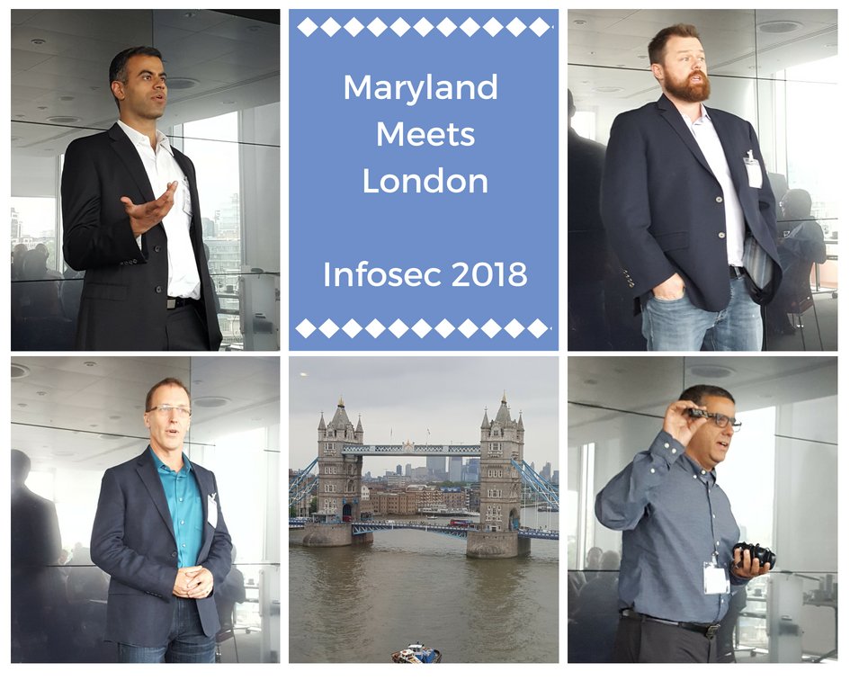 ICYMI: Our first day of <a href="/Infosecurity/">Infosecurity Europe</a> Europe included 11 #mdCyber companies meeting with industry leaders in London, including <a href="/BricataInc/">Bricata</a> <a href="/A1Logic/">A1LOGIC</a> <a href="/SouthRiverTech/">South River Tech</a> <a href="/sepiosys/">Sepio</a> <a href="/cybraryIT/">Cybrary</a> <a href="/SilentCircle/">Silent Circle</a> @TerbiumLabs <a href="/cryptonitenxt/">CryptoniteNXT</a> @GlacierSecurity @InkyMail <a href="/phalanx_ss/">Phalanx Secure</a>