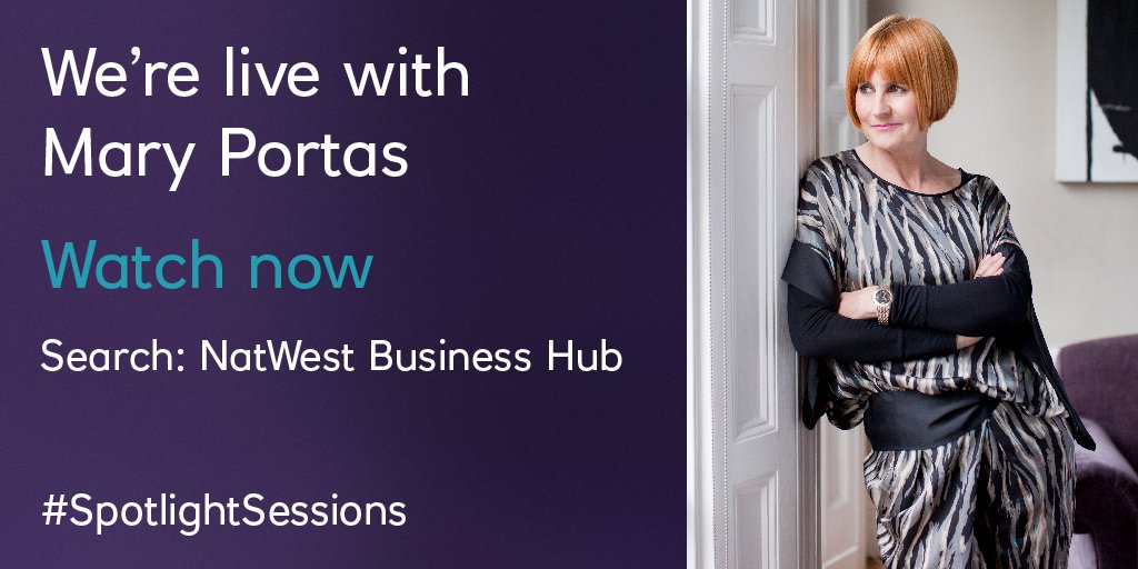 #SpotlightSessions are LIVE: Tune in now to the NatWest Business Hub natwestbusinesshub.com