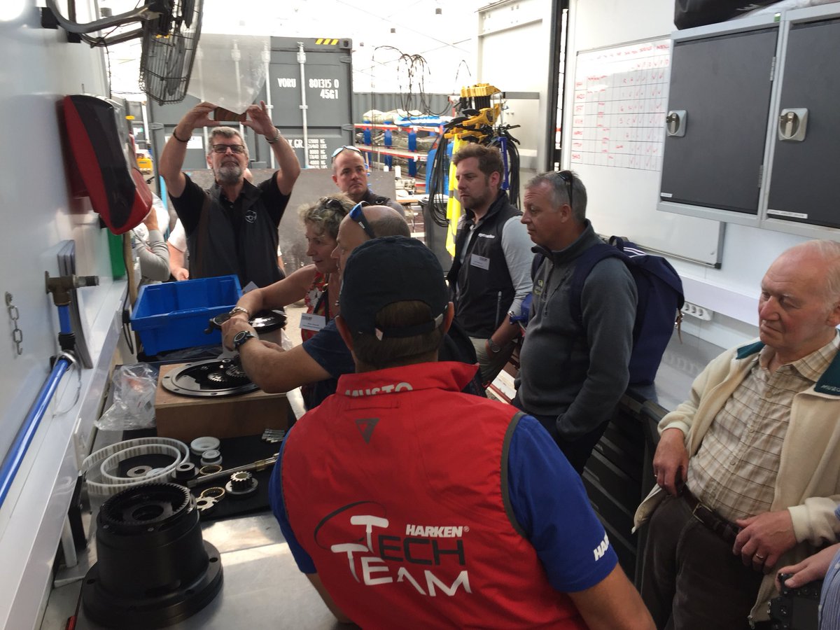 A winch session for our VIP guests here in the <a href="/HARKEN/">HARKEN</a> container in the <a href="/volvooceanrace/">Volvo Ocean Race</a> Boatyard <a href="/britishmarine/">British Marine</a> <a href="/HCMedia1/">Greenstone Creative</a> <a href="/HarkenMark/">Mark Gardner</a> <a href="/CallumCPCecil/">Callum Cecil</a>