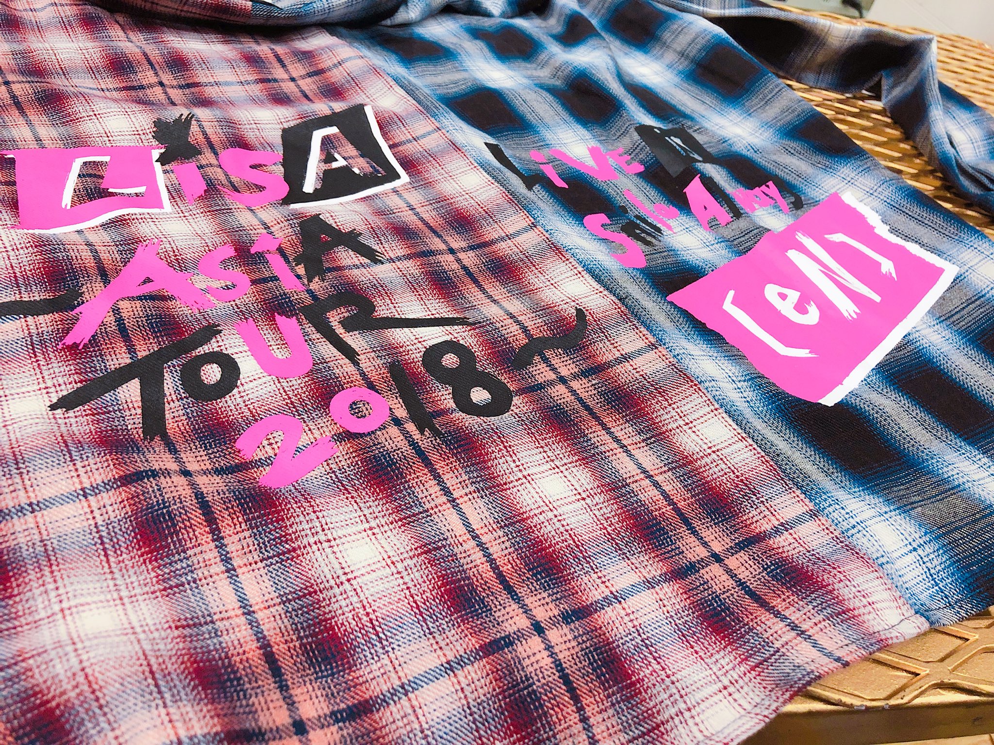 Lisa チェック シャツ　ライブ LiSA LiTTLE DEViL PARADE チェックシャツ リサ ライブ グッズ