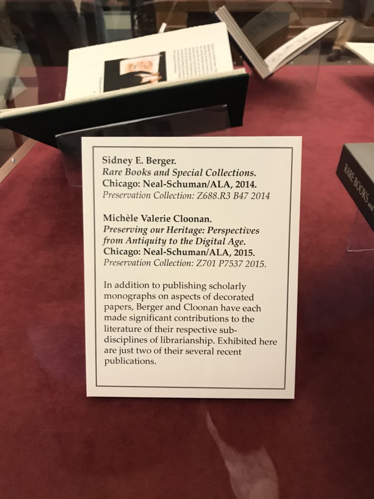 DPWayman's tweet photo. Pretty sure they acquired this title a short while before I left Gonzaga; now Iโm actually viewing pieces from the Berger/Cloonan collection at #cushingmemoriallibrary . SO many beautiful papers! https://t.co/FQD2VyX4jm
