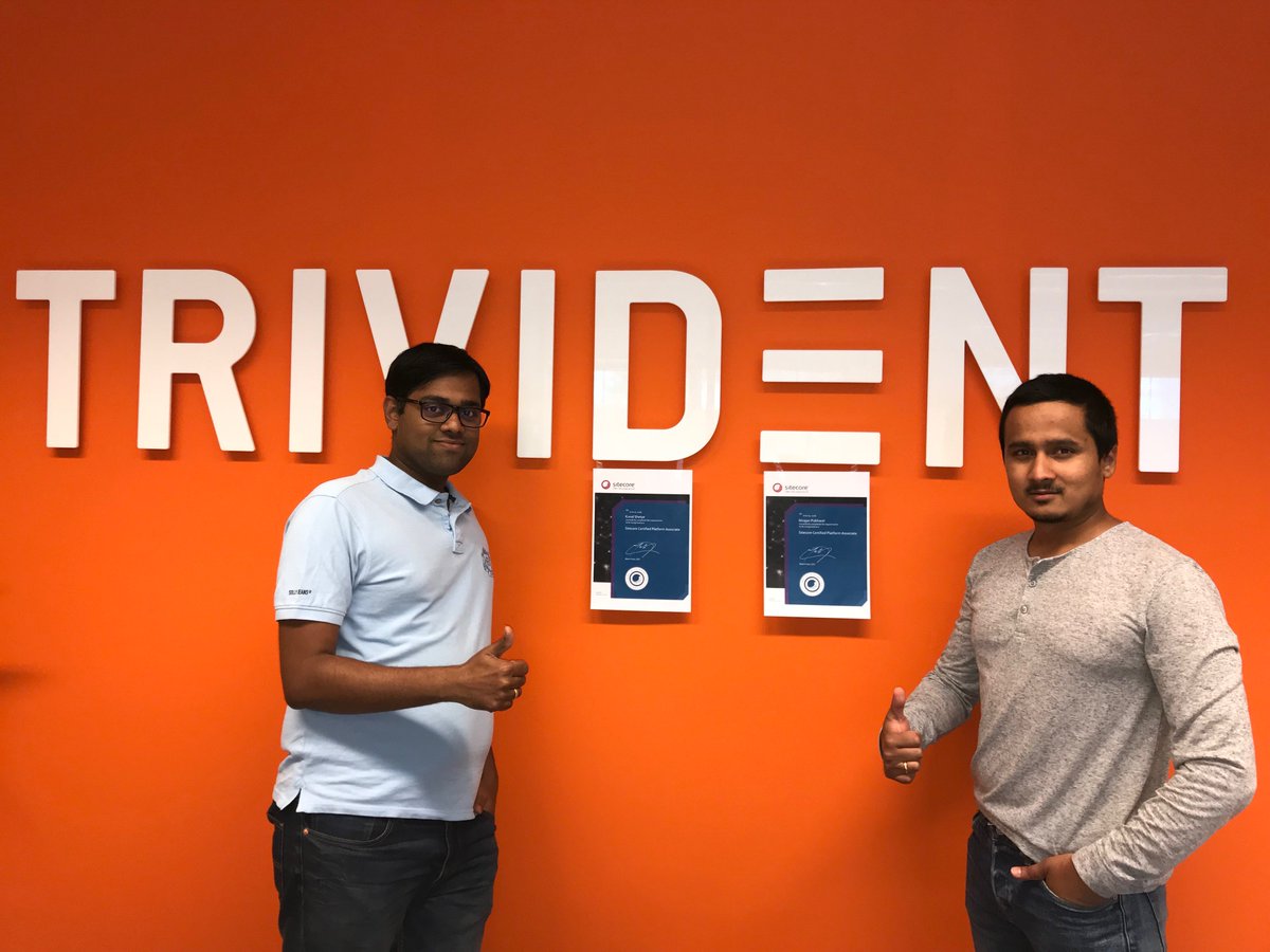Trivident's tweet photo. Congratulations to our newly certified @Sitecore developers! https://t.co/GjAeCCE39O