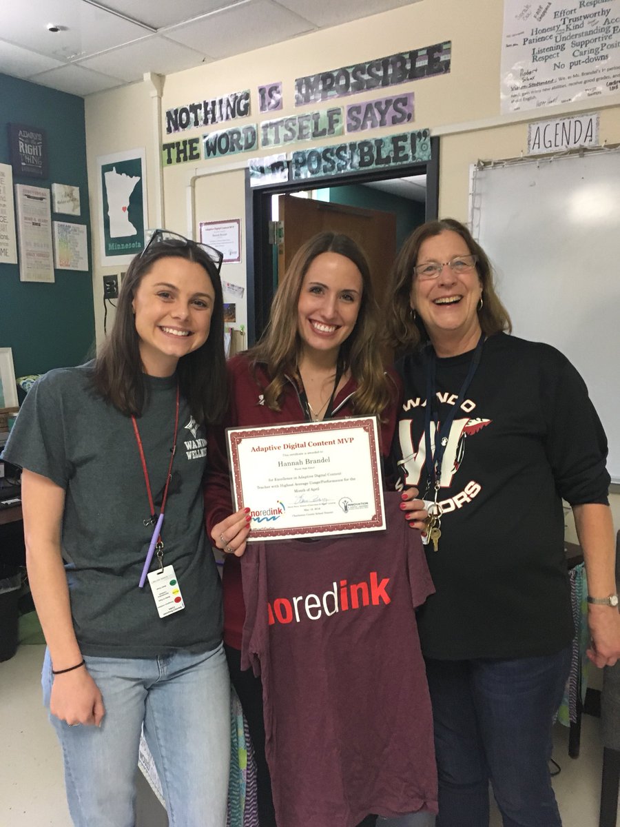 teacherawyman's tweet photo. Another digital content highest growth award @wandohigh Ms Brandelβs students are rockstars @noredink. If you have not checked her class out, you are missing out @GretchenLooney @APCokerCCSD @CCSDConnects #TransformWHS @CCSDInnovation https://t.co/rTZ1YWNXBD