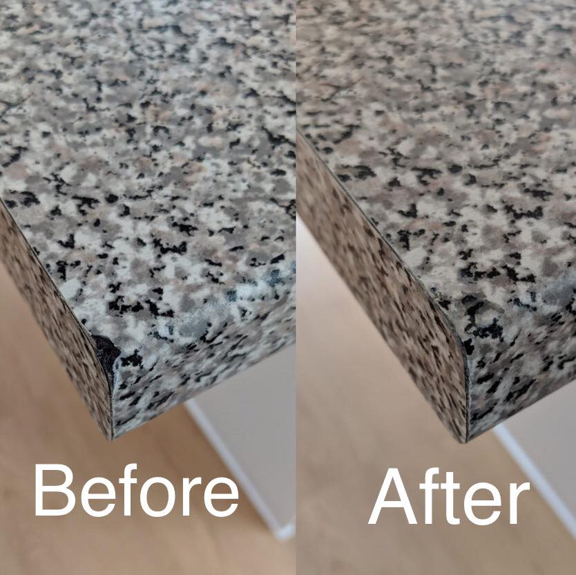 Surface_Restore's tweet photo. Damage to kitchen worktop nicely done by our technician #surfacerestore https://t.co/CtMbOKX8Xr