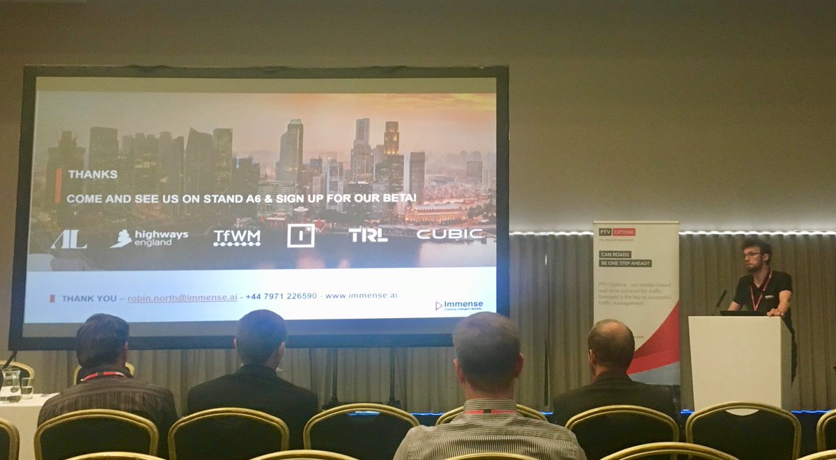 Immense_AI's tweet photo. Immense CEO, Dr Robin North, announces launch of our Beta programme at #ModellingWorld2018 - check out our website to sign up! #EnablingIntelligentMobility https://t.co/KCzWfqjf9B