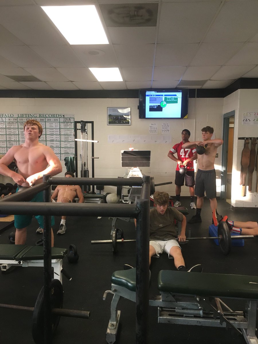 PVBuffaloFTBALL's tweet photo. @RackPerformance sorry guys this is the best picture I can give you. My guys don’t stop to pose for photos they just keep working #TheChaseForPerfection #E+R=O https://t.co/MV14QIgp5c