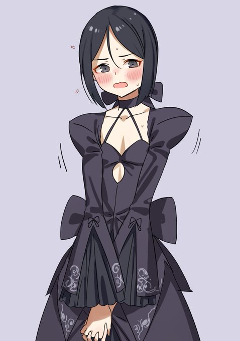 #FGOでマイルームランダム設定にして一番目に来た鯖に二番目に来た鯖の服を着せた絵を描く 