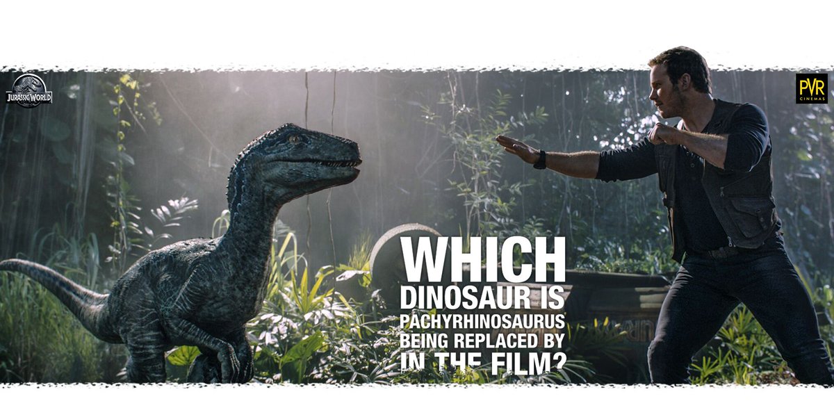 #Follow + #Comment + #Retweet to stand a chance to win exlusive #JurassicWorldFallenKingdom merchandise!

Only this dinosaur could have replaced the mighty Pachyrhinosaurus. Can you tell which dinosaur it could possibly be? #PVRContest #JurrasicWorldAtPVR