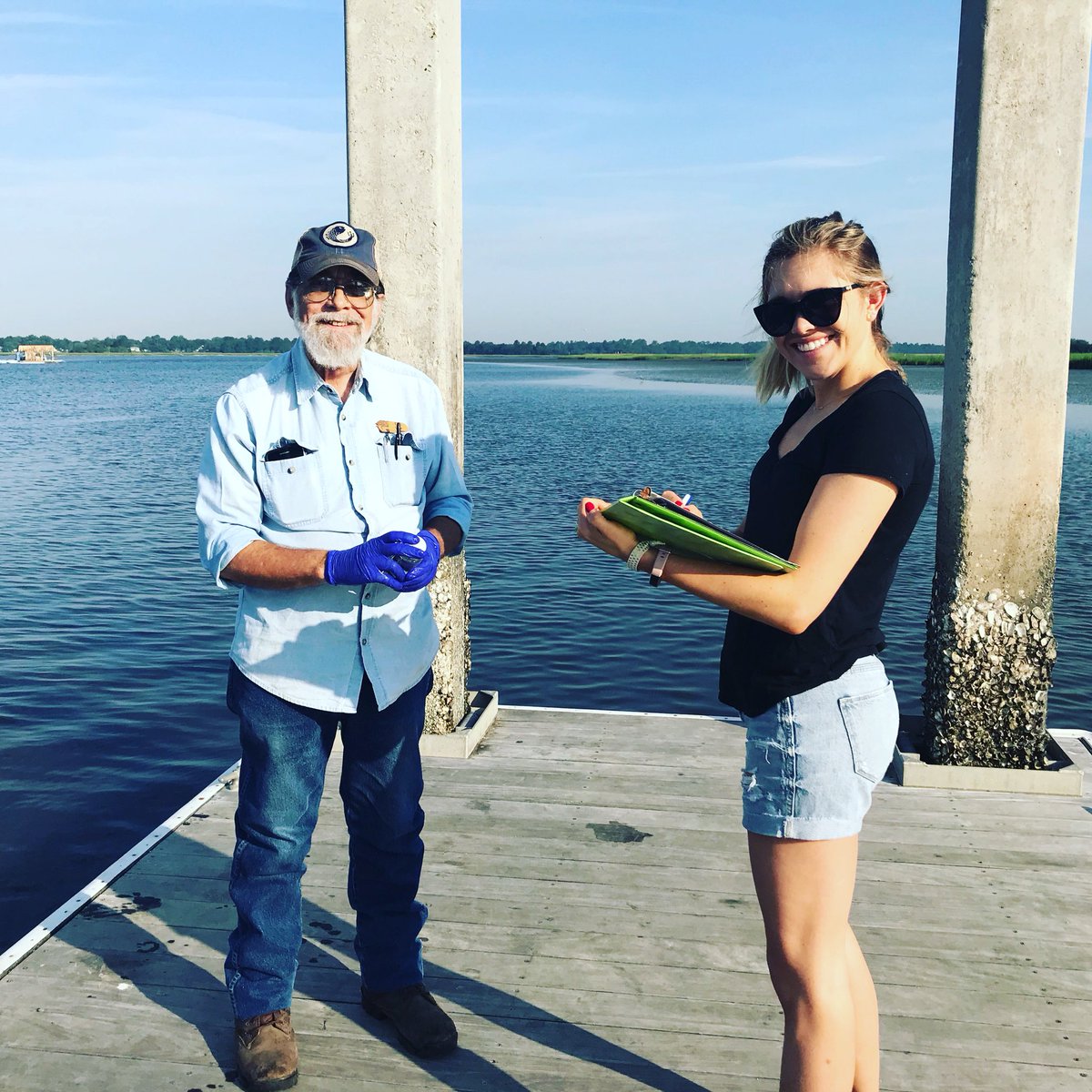 We’re so excited to have McKenna return to the team after 5 years! Carl’s been sampling for 4 years now, but McKenna was sampling from the very beginning. Now this is the A team! #waterwednesday #fieldinvestigators