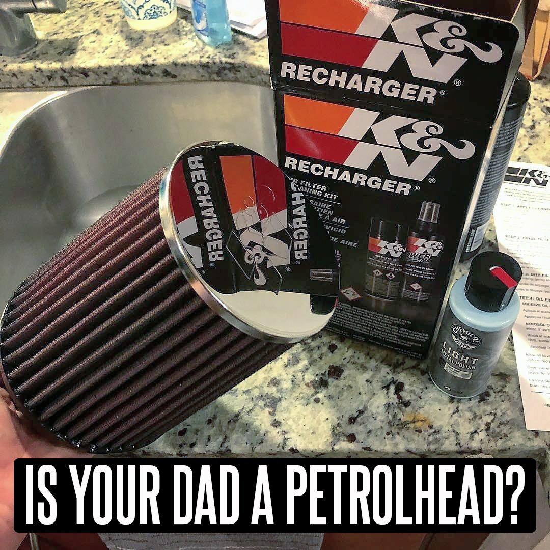 If yes, you should probably gift him an air filter by K&amp;N. Trust us, he'll be more happy to be gifted one of these on Father's Day, than just a shirt or a tie 😇
DM us your dad's car/bike model, and we'll help you make the right choice along with some personalised offers too