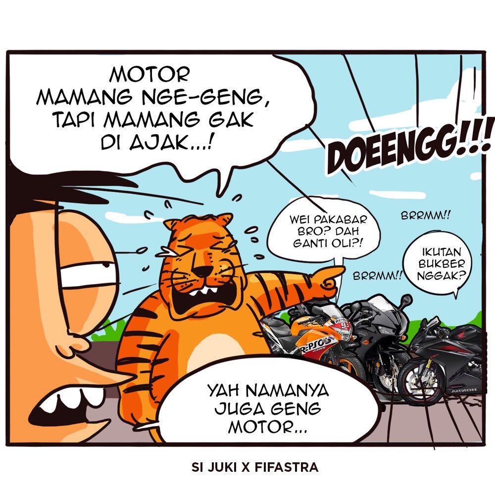 FIFCLUB's tweet photo. Pembiayaan motor baru dan bekas ya cuma di FIFASTRA!
#FIFASTRAComic #FIFGROUPComic #sijuki #komikstrip #jukihoki #hutfifgroup29 #FIFASTRA https://t.co/BsCqqmrdkp