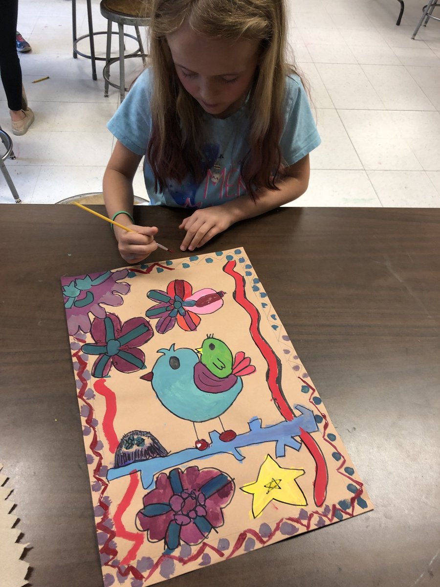 WarrenArts's tweet photo. We didn’t stick to our multicultural unit schedule but I think the results are worth it 🌸🐥 🎨 https://t.co/WR6wnDC1gR