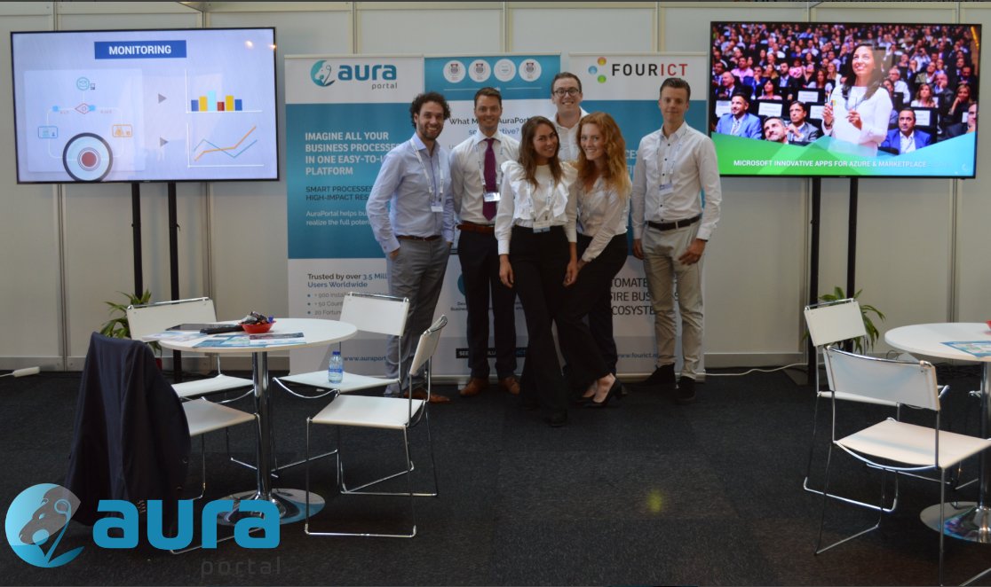 AuraQuantic's tweet photo. Don’t miss the chance to win a free Business Consultancy session! Pop over to the #FourICT and AuraPortal booth at the 'Port Exhibition Rotterdam 2018' The team are waiting to discuss your #DigitalTransformation #ProcessAutomation and optimizing #CustomerExperience https://t.co/4ZfylNCq9X