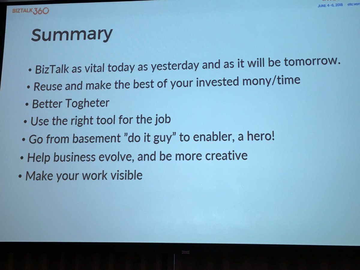 JoHed's tweet photo. @MLogdberg finalizes his session and the lineup at #integrate2018 of (if I may say so) high quality presentations. Next, Q&amp;A panel. https://t.co/Jk9Wc6tOXm