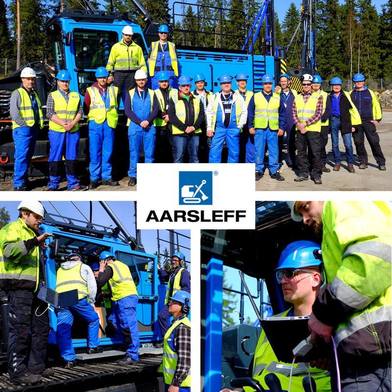 AarsleffUK's tweet photo. Service Technicians from across the Aarsleff Group recently took part in a week-long training programme held by @junttanofficial, the leading #piling equipment manufacture in Europe. Read about the full training experience on our website: https://t.co/1vNBkRWU67 #drivenpiling https://t.co/bda2bSv9fz