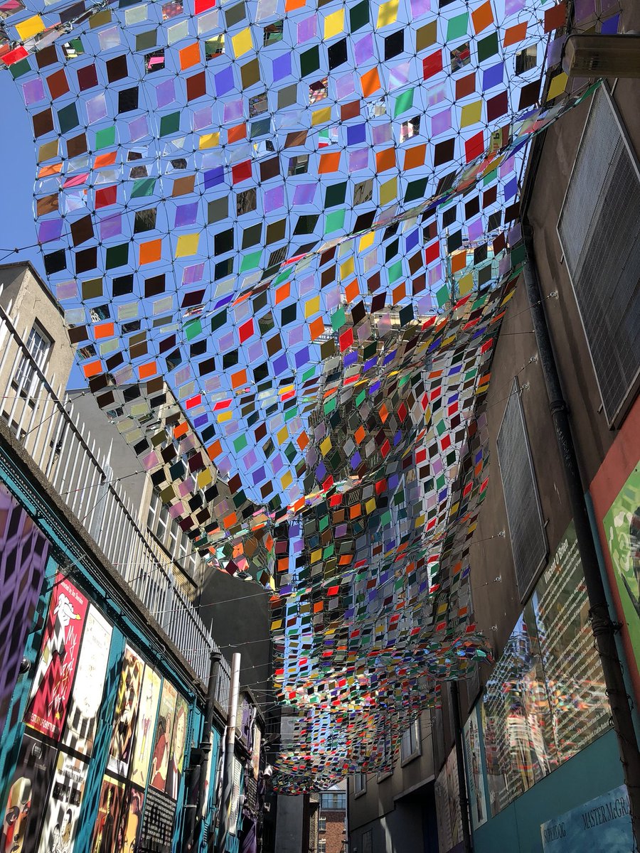 Kinda cool. A new #LoveTheLanes installation in Temple Bar.
