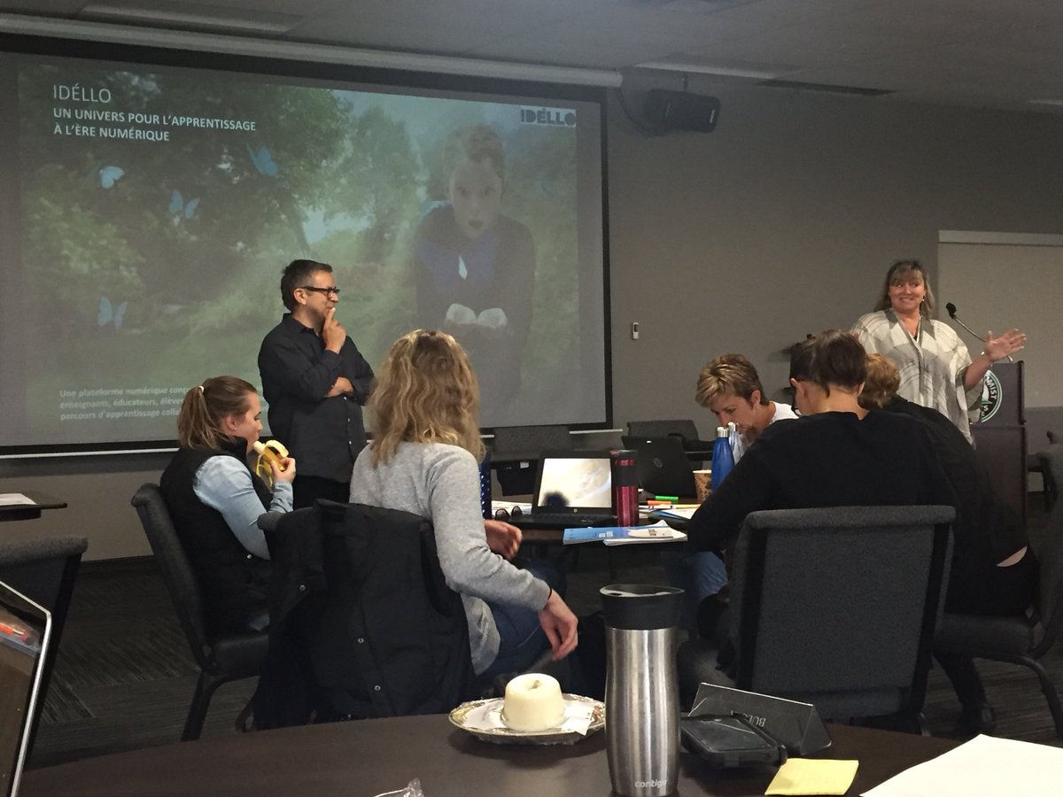 #CEFR and @IdelloTFO professional development today with @DenisCousineau, @jenmoodie68 et @frenchiephoto @FSLTVDSB #fsl #frenchimmersion #actionoriented #approcheactionnelle @louisearbourfi