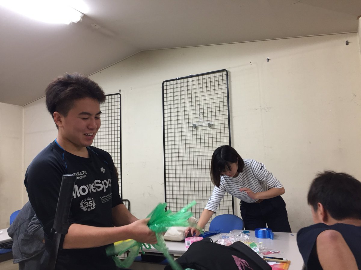 5daigaku's tweet photo. 6/9に開催される五大学総体50周年記念イベントの準備をしています！！

参加者の方々に楽しんでいただけるよう、さまざまな企画を用意しています！！
記念イベントの集合は9:50までにパークドーム熊本です！
よろしくおねがいします！ https://t.co/BUQIZX4F3H