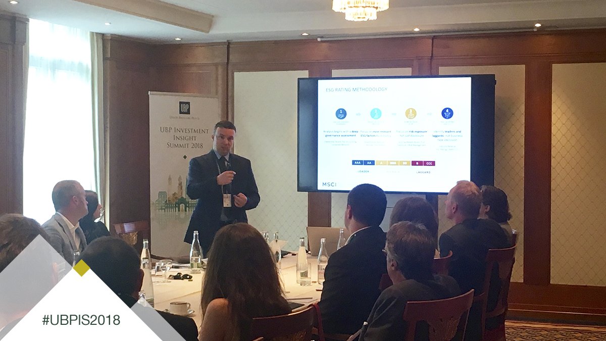 UBP_Group's tweet photo. Did you know that out of the ten 2017 UN SDG pioneers, six are from emerging markets? #Karine_Jesiolowski, #Victoria_Leggett & @alanbrett from @MSCI_Inc on #ESG and #emergingmarkets compatibility #UBPIS2018 https://t.co/SAmKfzoOk4