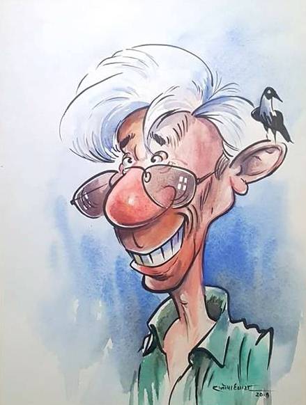 A caricature by Jeevan Rajopadhyay
Guess who?