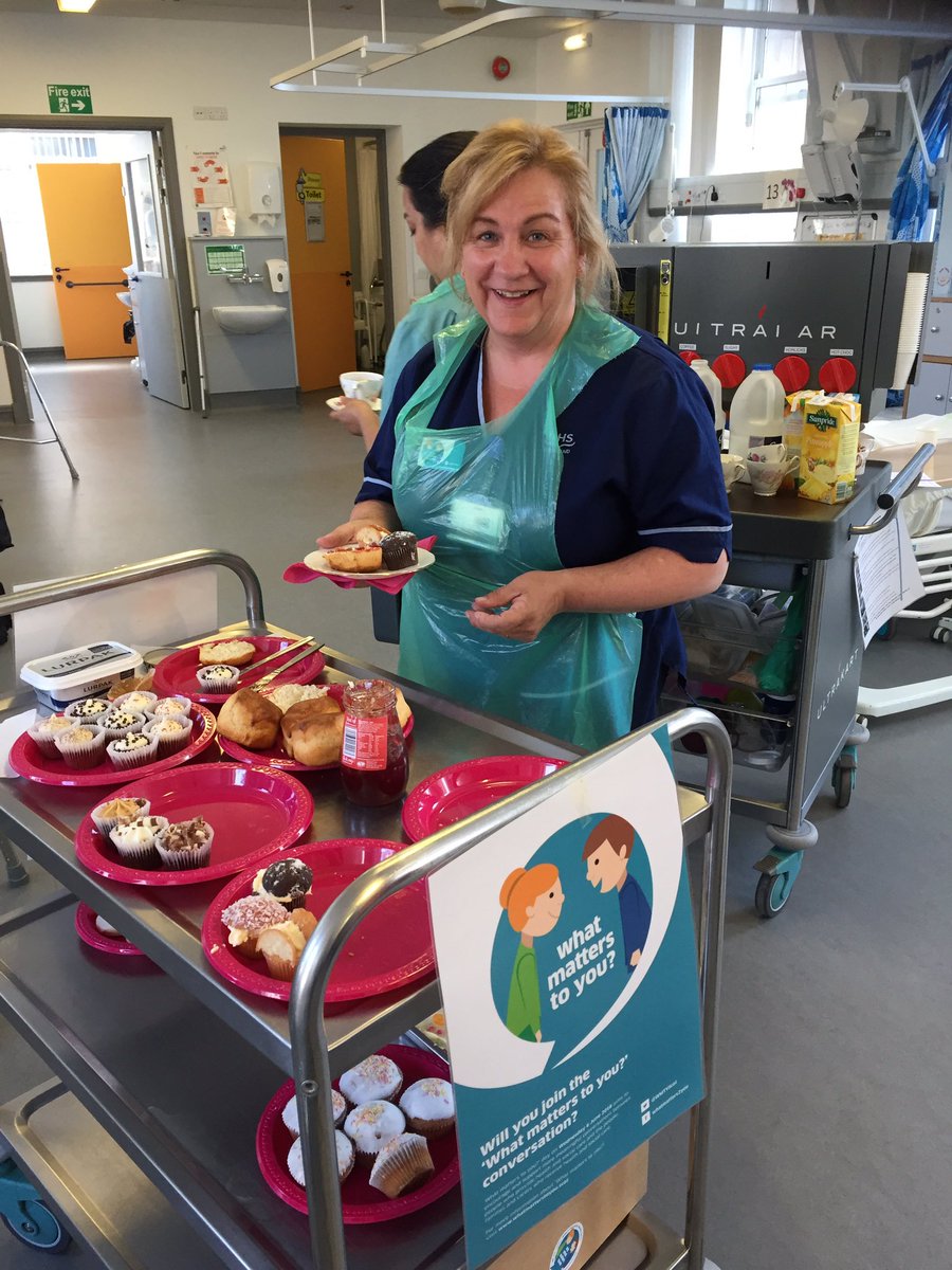 rpurka's tweet photo. Great to see @doreenjardine1  serving special treats for her patients in her great grandmas chinateaset @NHSg_SafeTeam @NHSGrampian @WMTYScot #wmty18 https://t.co/VUHCkCkNw5