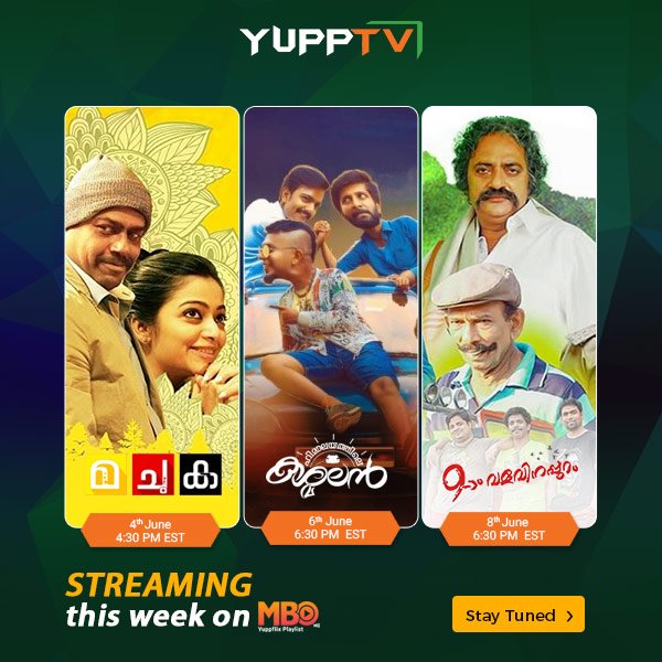 yupptv's tweet photo. #WeekdayWatch Watch #Malayalam popular movies: #MaChuKa, #himalayathilekashmalan and #onpathamvalavinnapuram streaming this week on #MBO at https://t.co/wDZuiPPLYc https://t.co/c76geqTVsG