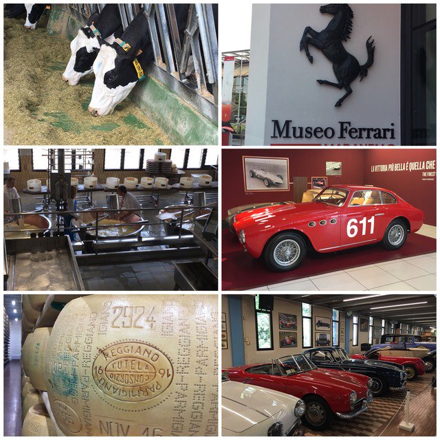 crystalhelean's tweet photo. Another fantastic day in Italy-courtesy of Centura Tile. Cheese &amp; cars, what more can you ask for? https://t.co/WCPEosgxXO