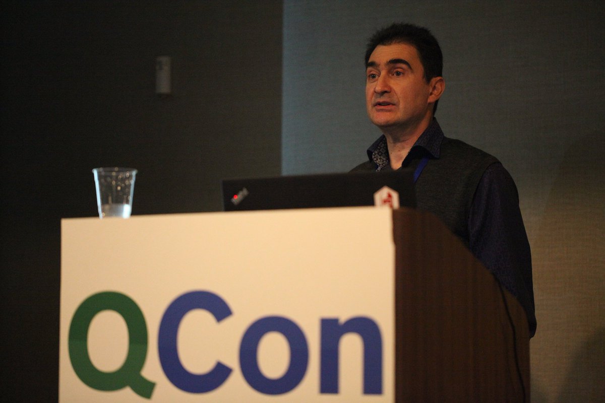 QConSF's tweet image. “Performance beyond Throughput: An #OpenJ9 #CaseStudy” presentation by Advisory Software Developer @IBM Marius Pirvu from #qconsf 2017 - watch on @infoq bit.ly/2JeMXdG