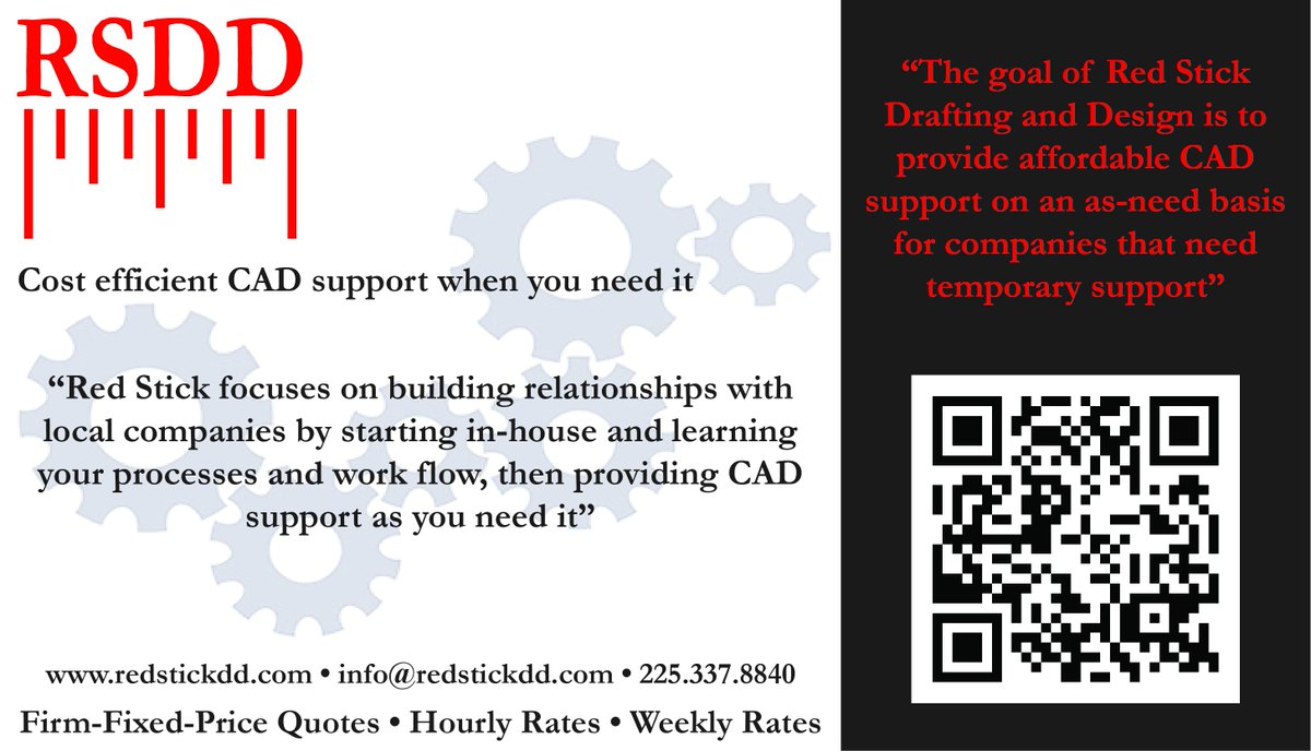 RedStickDD's tweet photo. Supporting the #BatonRouge area since 2013! #CAD #SOLIDWORKS https://t.co/JBu3HbtokI
