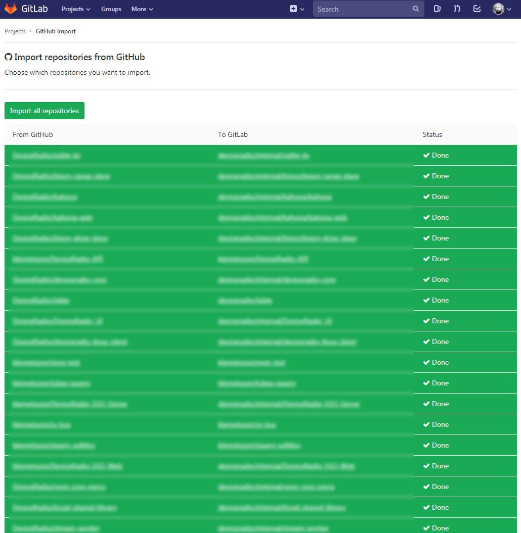 klemetsson's tweet image. Thanks @github for helping me discover the much better offering from @gitlab
All repos are now migrated successfully! #movingtogitlab