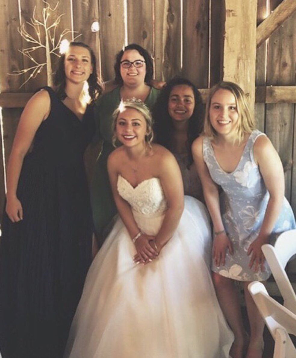 TriSigmaBT's tweet photo. Our sisters enjoying @pamela_may99 wedding last weekend 💍👰🏼 💜 we wish you and Andrew a lifetime of long happiness and love 💜  w/ @ambergeeting , @dianalind27 , @_briannehall &amp; Tavala https://t.co/LqkVBsZOam