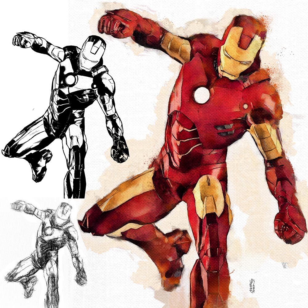 Learn How to Draw Iron Man from Avengers  Infinity War Avengers Infinity  War Step by Step  Drawing Tutorials