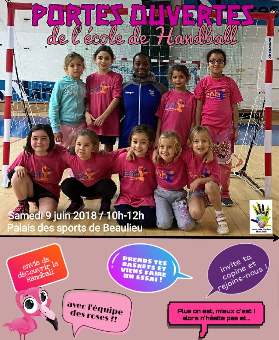 neptunesnantes's tweet photo. 🔜 PORTES OUVERTES ÉCOLE DE HAND 😊
Samedi 9 juin, l'école de hand des Roses ouvre ses portes 🤾♀️ l'occasion de faire découvrir le handball aux jeunes filles nées entre 2010 et 2014 😉 nous vous attendons nombreux 😀
#nlah #teamroses #portesouvertes #handball #miniroses https://t.co/HgI5zFpYVr