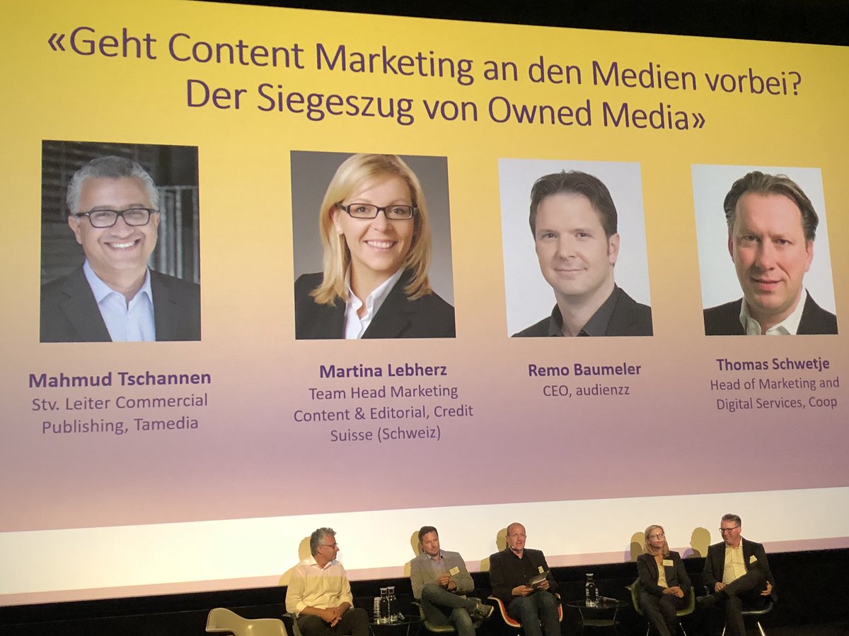 jcom_ch's tweet photo. 11 Podiumsteilnehmende, 1 Frau - ist das die #Diversität in der Schweizer #Content #Marketing #Medienlandschaft ? @CMD_CH #cmdch2018 https://t.co/2ycKbiOlr5
