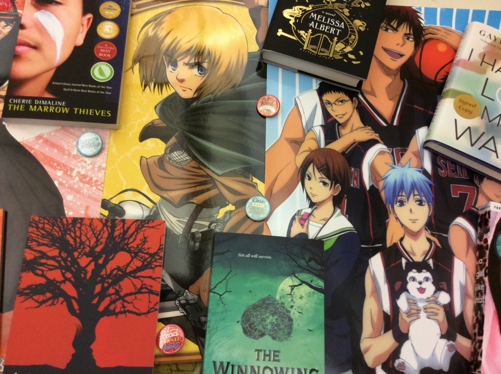 TheSJAMLibrary's tweet photo. Congrats to our lucky 3 #BookswithBuzz winners: come by to get your prizes! @epic_books pins, @ConspiracyComic posters and books with Buzz, of course! #KeepReadingBooksULike https://t.co/82k1sJpzHA