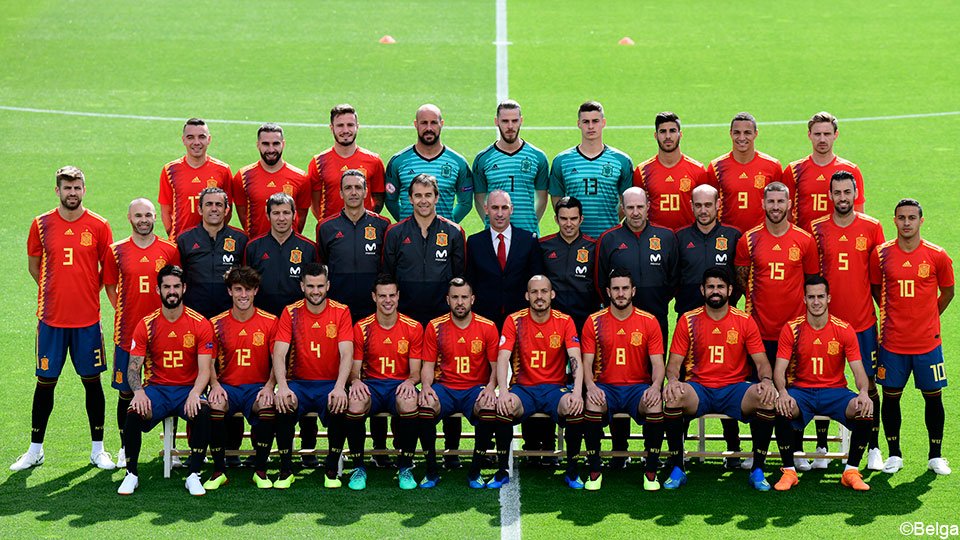 sporza's tweet photo. WK-selectie van 23? Spanje neemt 25 spelers mee naar Rusland

https://t.co/lKOuqCynQf https://t.co/6AoufHHEiR