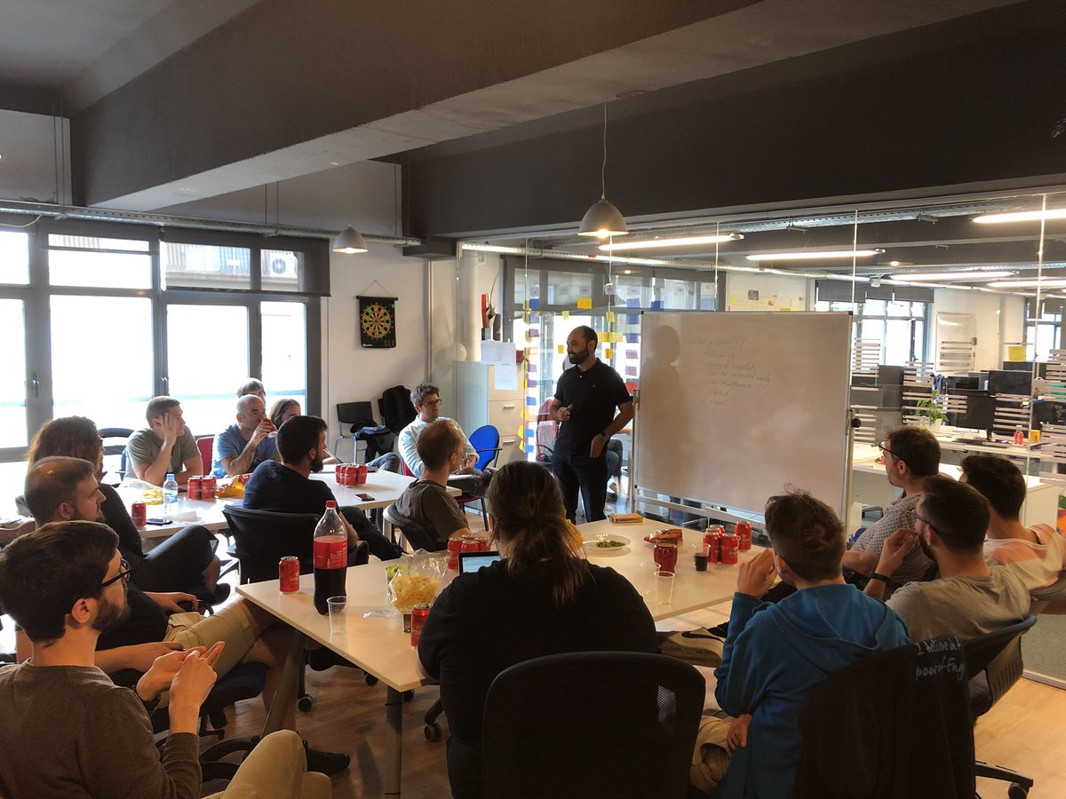 aba_engineering's tweet image. Internal Meetup in @ABAEnglish with @mashooq of @Codurance, we are talking about #qualitycode