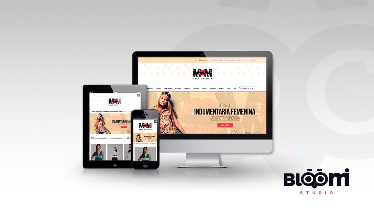 BloomiStudio's tweet image. Tienda online realizada para Mala Malotta - Indumentaria Femenina

malamalotta.com.ar