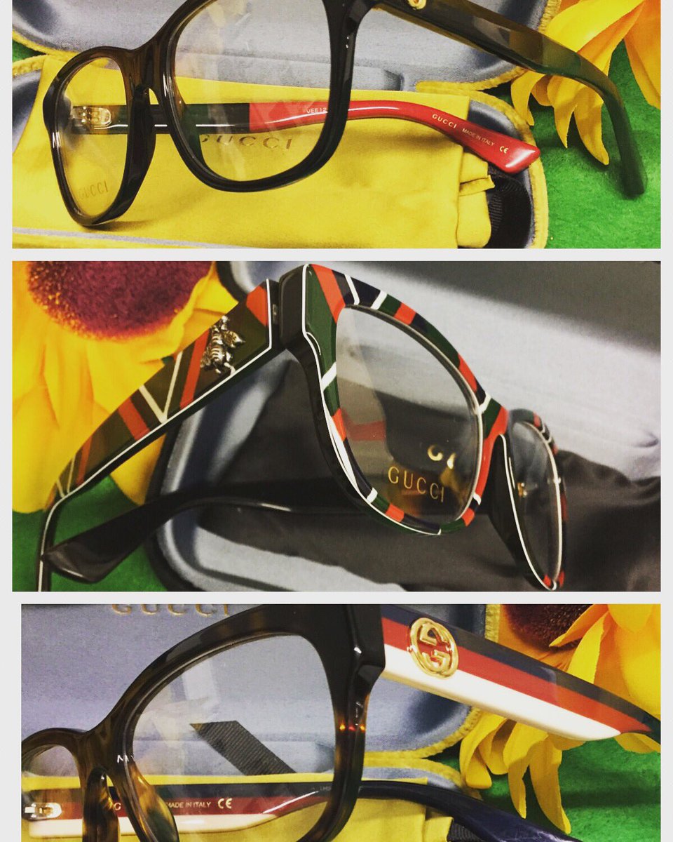 ***They have arrived*** 👏🏻🙈 The stunning new range of Gucci #frames from @kering_official have landed 🤗 Look at the detail on the sides 😍...and that's only 3 of them, we have lots more in store 🙌 #newlookgucci #classicgucci #wexfordopticians #newstock