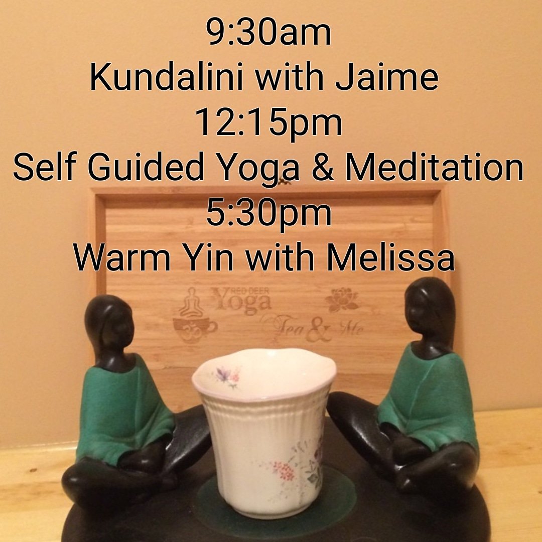 YogaTeaAndMe's tweet photo. Come in & get bendy with us. https://t.co/X9MbxlApth #kombucha #smoothies #tea #buddha #energy #sunshine #rossstreet #patio #icecream #om #nicestaff #reddeer #yogateaandme #yoga #metime #downtownreddeer #yogareddeer #kundalini #kundaliniyoga #yinyoga #meditation https://t.co/UkXr3pJobI