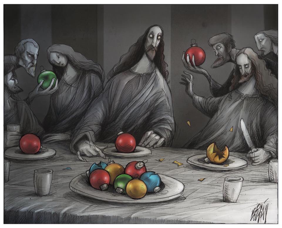 -MENCION DE HONOR
Categoría Gag Cartoon 
13 World Press Cartoon
Caldas de Rainha, Portugal 2018. 