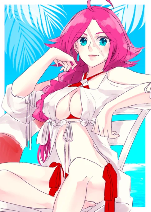 #FGOでマイルームランダム設定にして一番目に来た鯖に二番目に来た鯖の服を着せた絵を描く
心の中の黒髭がヤムチャしやがって状態 