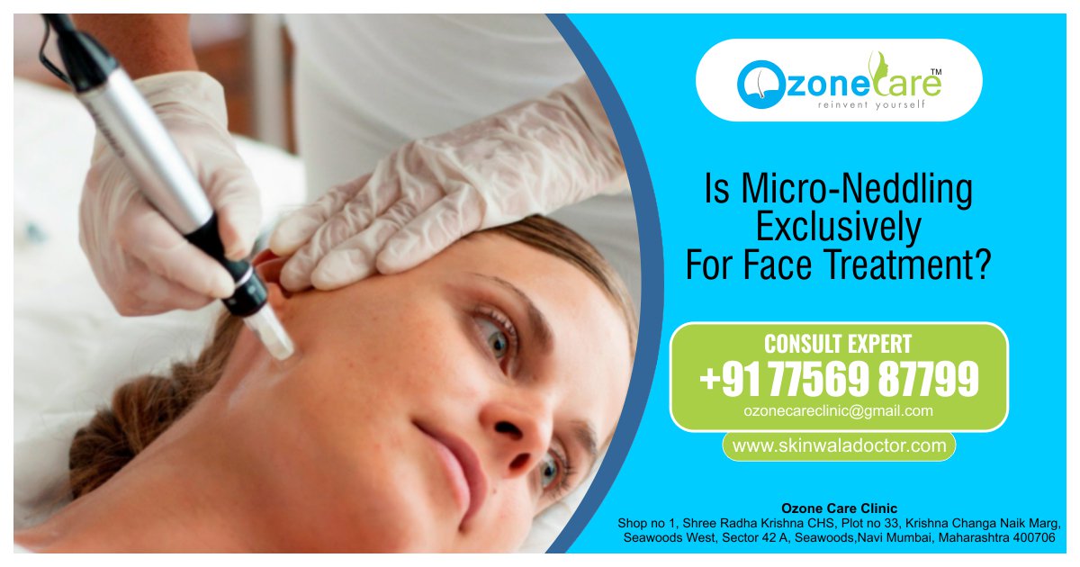 CareOzone's tweet photo. Micro-Needling is Not Just Exclusive for Face !!
Contact @CareOzone Expert For All Treatment Details
Call +91 77569 87799
Visit: https://t.co/852FivOeZS
#DrUmeshBilewar #Dermatologist #Dermalogy #ozonecareclinic #microneedling #Skincare #Seawoods #Navimumbai #surgery #facecare https://t.co/EvmeeqCg8w